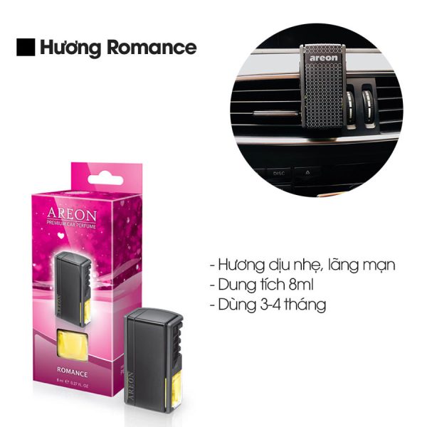 Nước hoa kẹp cửa gió ô tô Areon Romance Car Lux